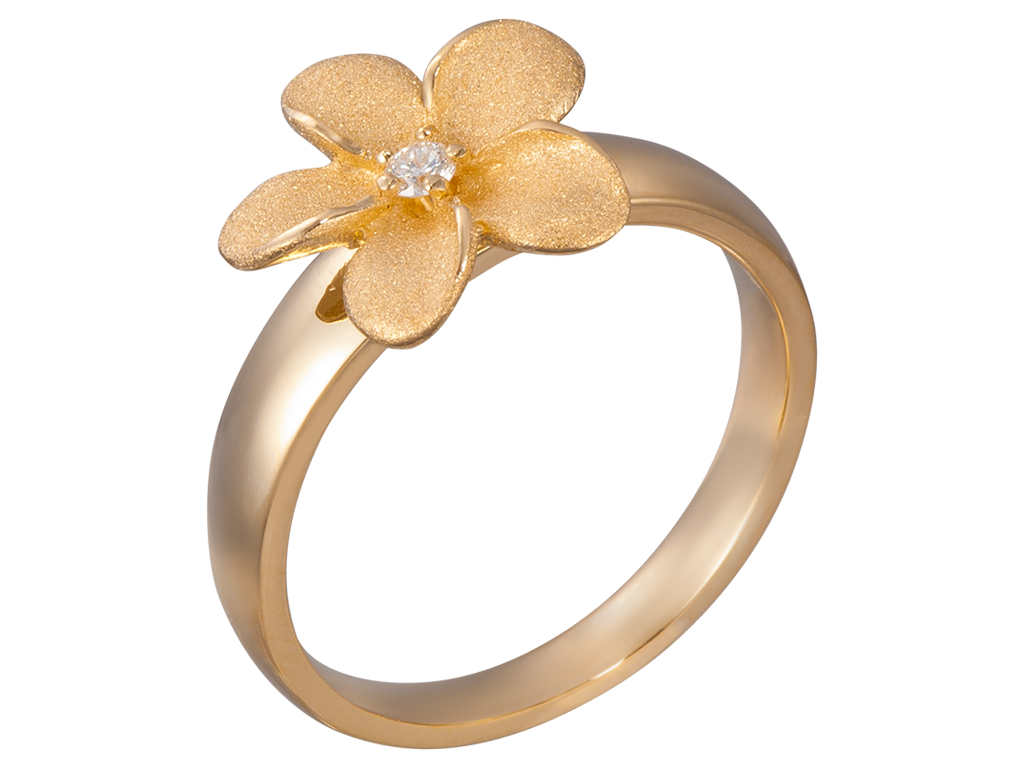 プルメリアのリング Plumeria Ring – Royal Gold