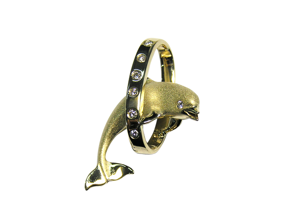 blue dolphin gold fish hook 14K Yellow Gold Fish Hook Pendant – Royal Gold