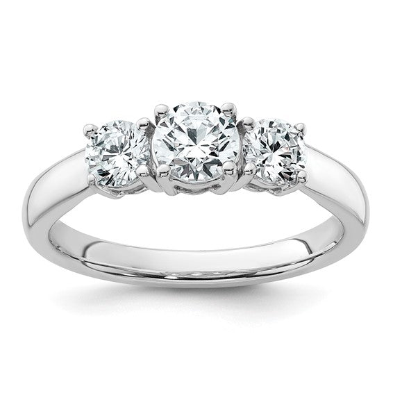 14K White Gold Diamond Ring