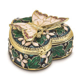 Butterfly on Heart Gift Box with Matching 18 Inch Necklace