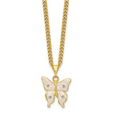 Butterfly on Heart Gift Box with Matching 18 Inch Necklace