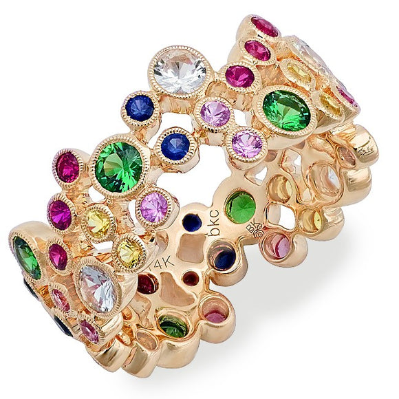 Precious Stone Eternity Ring