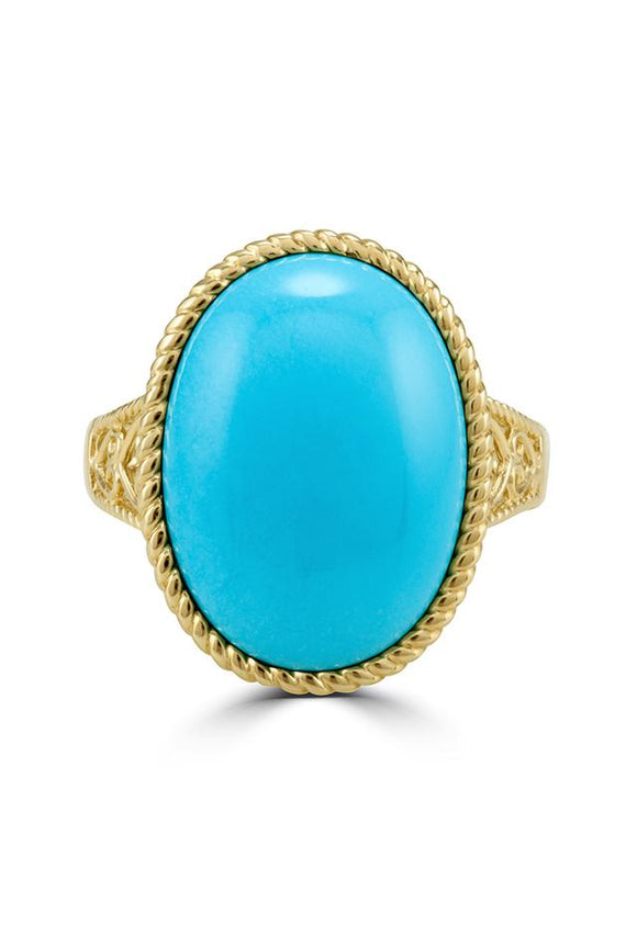 Oval Turquoise Ring