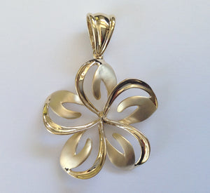 Plumeria Pendant with Bail