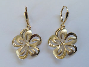 Plumeria Leveback Earrings