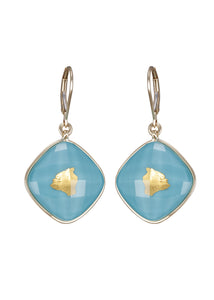 Treasure Island Earrings with Big Island