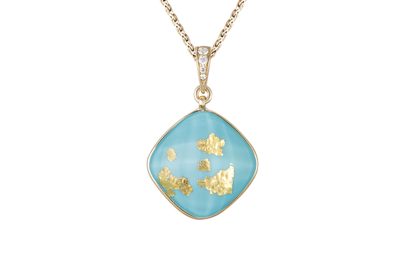 Treasure Island Pendant with Diamond Bail