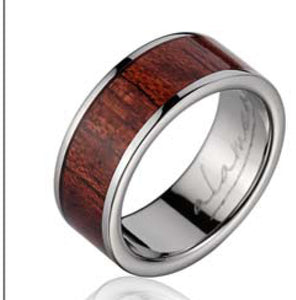 Titanium Koa Ring