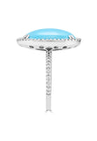 Turquoise and Diamond Ring