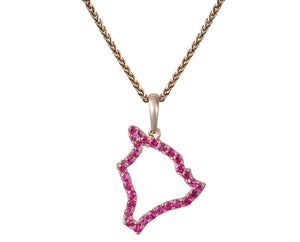 Big Island With Pink Sapphires