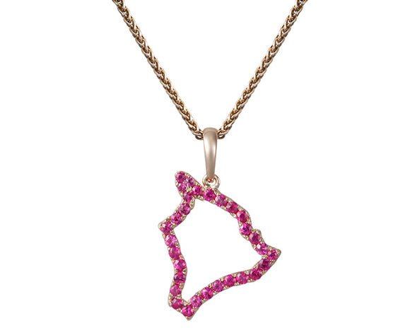 Big Island With Pink Sapphires