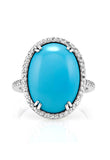 Turquoise and Diamond Ring